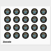 Mens van mentale sensibilisering ronde sticker (Vel)