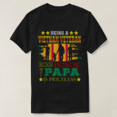 Mens VietNam Veteran papa  T-shirt (Design voorkant)
