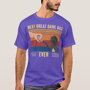 Mens Vintage Beste Great Dane Papa Ooit Fist Bump  T-shirt