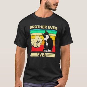 Mens Vintage Beste Kat Broer Ooit Bump Fit Kat D T-shirt