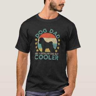 Mens Vintage Grappige Bichon Frise Hond Papa Cadea T-shirt