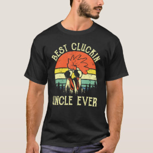 Mens vintage kip oom beste klokkende oom ooit t-shirt