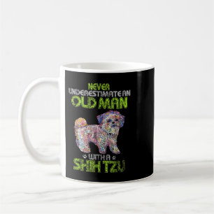 Mens Vintage Never Underestimate An Old Man With A Koffiemok