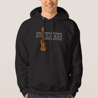 Mens Vintage Onderschat nooit een oude man met een Hoodie