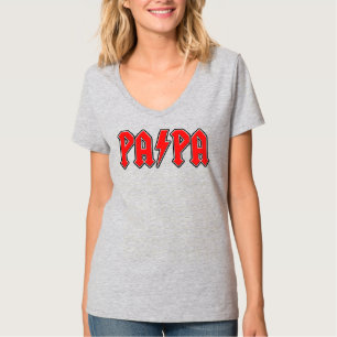 Mens Vintage Papa Bliksem Vaderdag T-shirt
