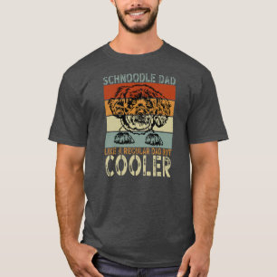 Mens Vintage Schnoodle Dad Like A Regular Dad T-shirt