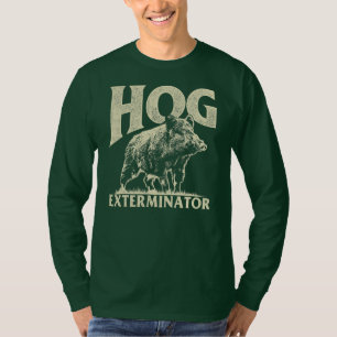 Mens Vintage Wild Pig Hunt Hunting Hog T-shirt