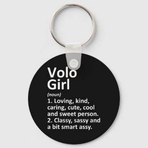 Mens Volo Girl Il Illinois Grappige Stad Thuis Roo Sleutelhanger