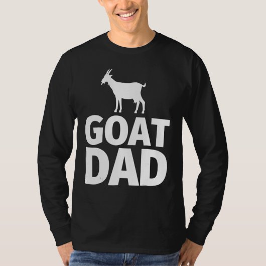 Mens Voor Geit Mannen Geit Vader T-shirt (Voorkant)