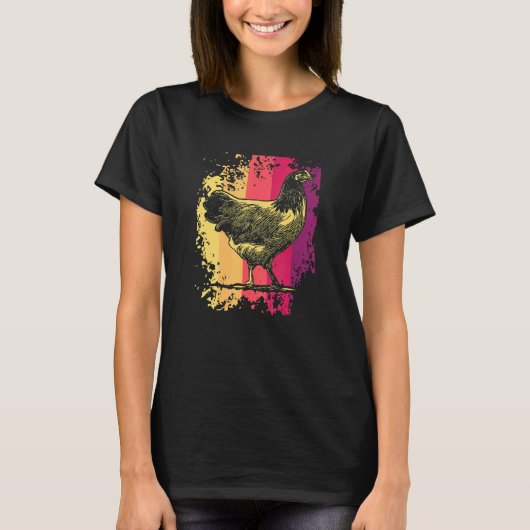 Mens Vorwerks Kippen Farmer Kip T-shirt (Voorkant)