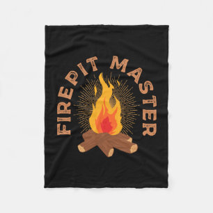 Mens vuurplaats master kamperen kampvuur camper vu fleece deken
