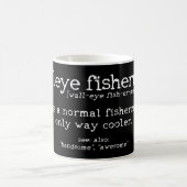 Mens Walleye Fisherman Definition Funny Quote Fish Koffiemok (Center)