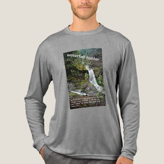 mens waterfall hunter T-shirt camo  (Voorkant volledig)