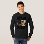 Mens Weekend Forecast Cuban Cigars With Chance Of T-shirt (Voorkant volledig)