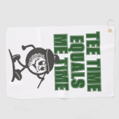 Mens Weekend League Golf Vader Tee Tijd Is Gelijk  Golfhanddoek (Horizontaal)