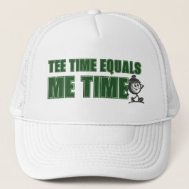 Mens Weekend Scramble Golf Papa Tee Tijd Staat Gel Trucker Pet