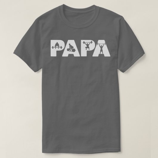 Mens Weight Lifter Dad  Funny Papa Weight Lifting  T-shirt (Design voorkant)