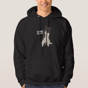 Mens Witte & Blauwe Merle Border Collie Hond Vader Hoodie