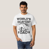 Mens World's Okayest Dad T-shirt (Voorkant volledig)