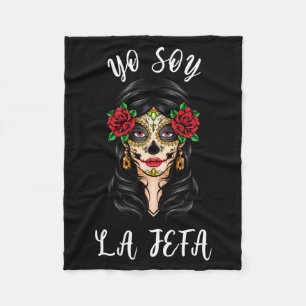 Mens Yo Soy La Jefa Dia De Los Muertos Dag Van De  Fleece Deken