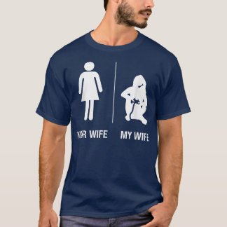 Mens Your Wife My Wife Gamer, Funny Gaming Husban T-shirt