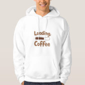 Men's / Youth Loading Coffee Hoodie – Funny Coffee (Voorkant)