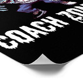 Mens Zombie gymleraar coach Halloween Poster (Hoek)
