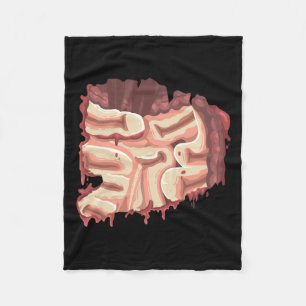 Mens Zombie Ingewanden Binnen Gedarmte Maag Hallow Fleece Deken
