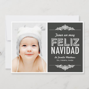 mensaje de vacaciones de Navidad tarjetas con foto Feestdagenkaart