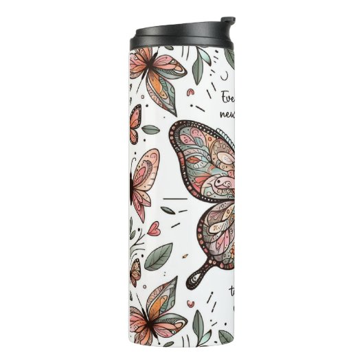 Mensaje positivo para tus mañanas thermosbeker (Gedraaid links)