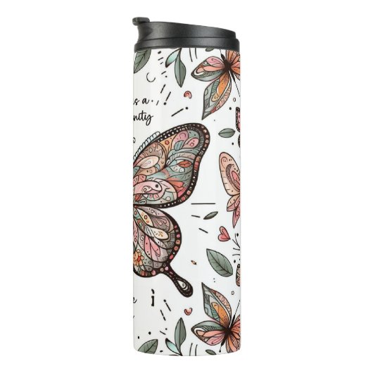 Mensaje positivo para tus mañanas thermosbeker (Geroteerd rechts)