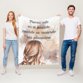 Mensajes Motivacionales en Español Fleece Deken