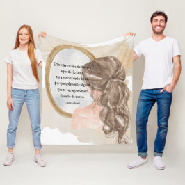 Mensajes Motivacionales en Español Fleece Deken