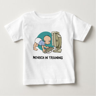 mensch in opleiding Jiddish t shirt of