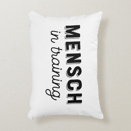 Mensch in Training Nursery Accent Kussen (Voorkant(Verticaal))
