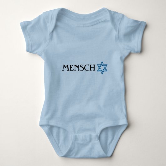 Mensch met Star of David T-shirt (Voorkant)