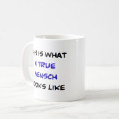 mensch, waar koffiemok (Voorkant links)