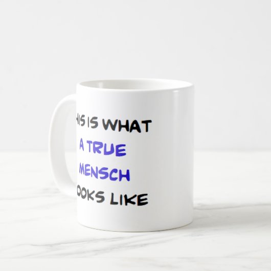 mensch, waar koffiemok (Voorkant links)