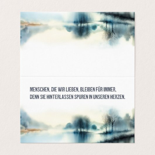 Menschen, die wir lieben kaart (Buitenkant ongevouwen)