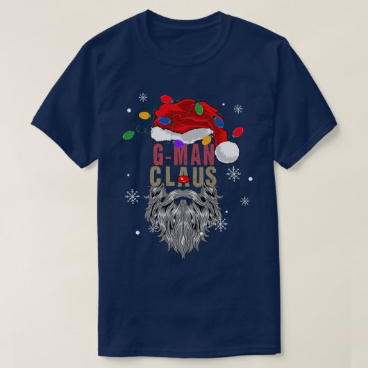 MensClaus Ugly kerstkerstkerstkerstkerstman met li T-shirt (Design voorkant)