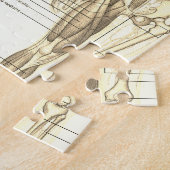 Menselijk anatomiediagram met labels legpuzzel (Zijkant)