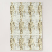 Menselijk anatomiediagram met labels legpuzzel (Verticaal)