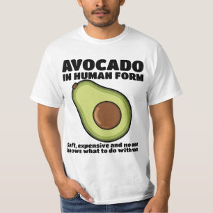 Menselijk Avocado T-shirt Ontwerp