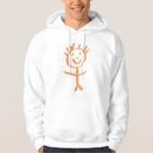 menselijk beeldje hoodie (Voorkant)