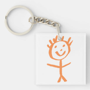 menselijk beeldje sleutelhanger