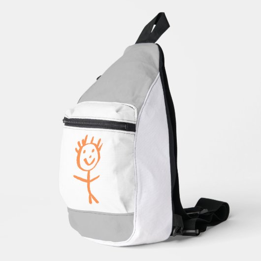 menselijk beeldje sling bag (Rechterhoek)