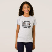 Menselijk bewakingscamera droge humor t-shirt (Voorkant volledig)