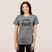 Menselijk bewakingscamera droge humor Tri-Blend shirt (Voorkant volledig)