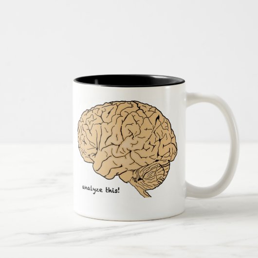 Menselijk brein analyseert dit! mok (Rechts)