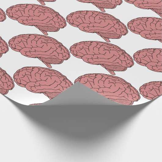 Menselijk brein cadeaupapier (Hoek)